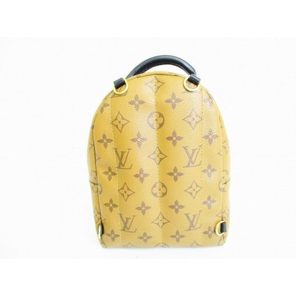Louis Vuitton Monogram Reverse Palm Springs Backpack MINI Rucksack Daypack Brown - Picture 1 of 6